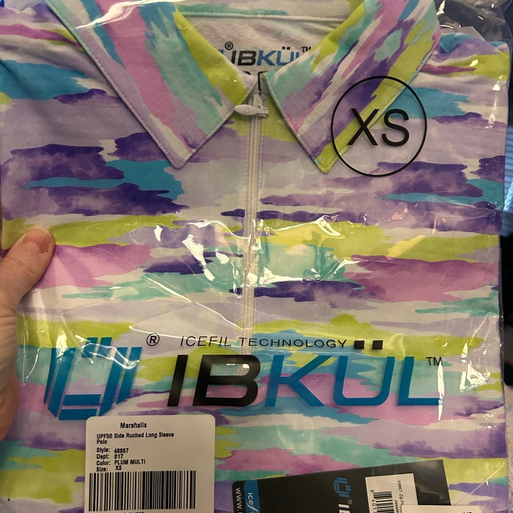 New IBKUL Icefil Golf 1/4 Zip Mock Top - Picture 9 of 9